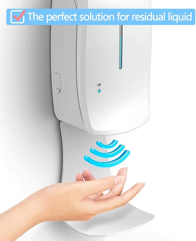 Cotn - Drip Tray for ACotn Soap Dispenser Automatic, Wall Mount and Hand Sanitizer Dispenser, Stand,Soap Bracket, Easy to Clean (White, 5), 5.3 * 4.0 * 7.0 inches