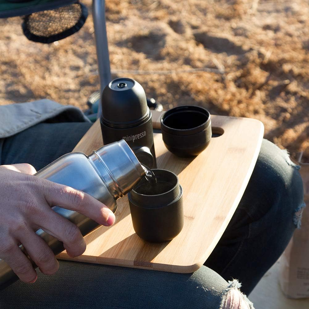 Wacaco Minipresso GR, Portable Espresso Machine, Compatible Ground Coffee, Hand Coffee Make, Travel Gadgets, Manually Operated, Perfect for Camping