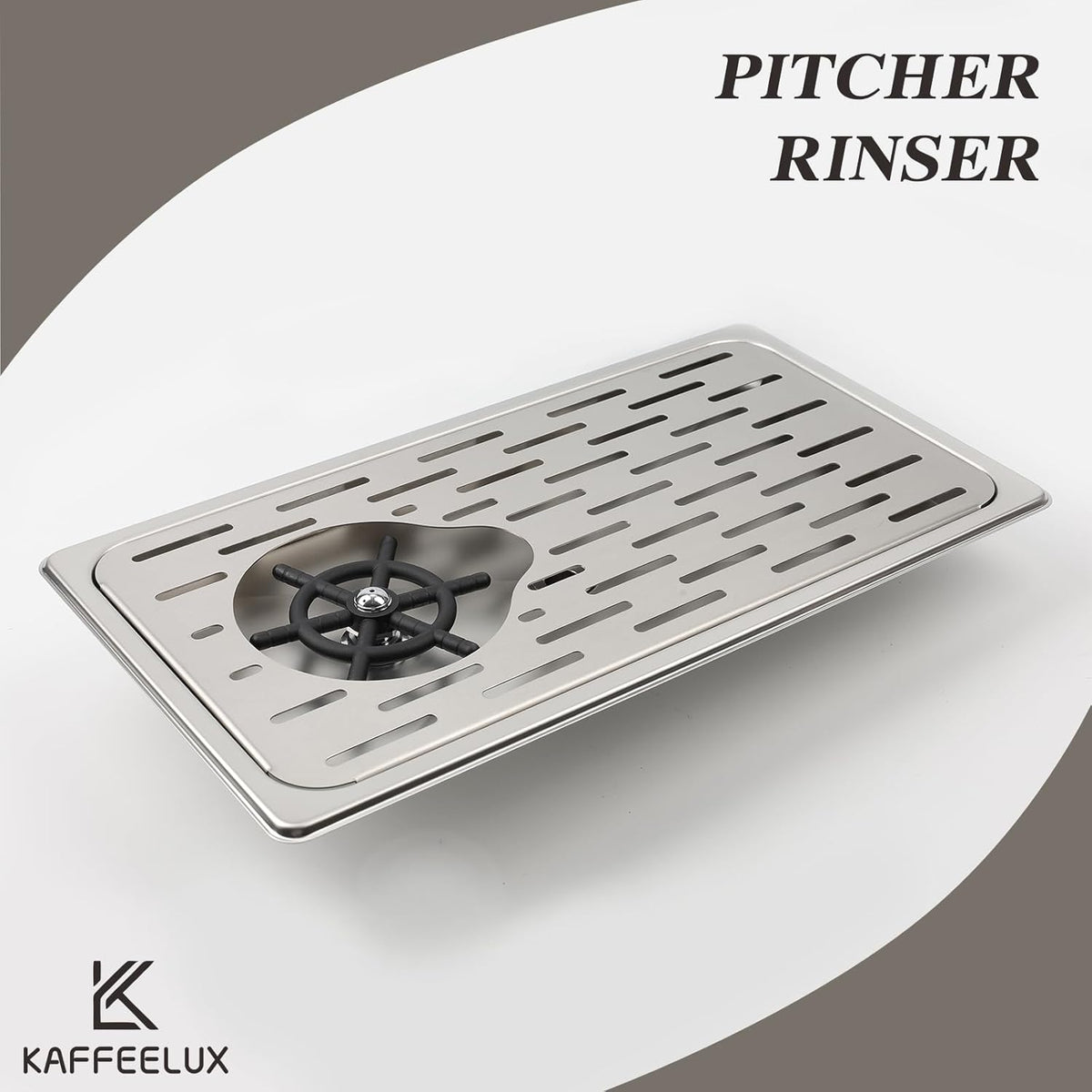 Pitcher Washer, Espresso Washer and Spray, Pitcher Rinser ，Drainage and Drip Tray, 304 Stainless Steel Bar Glass Washer Sink