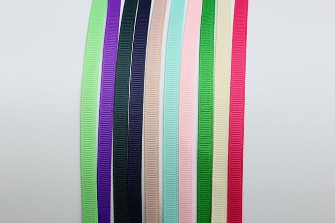 Ribbonitlux 1/4" Wide Solid Grosgrain Ribbon 25 Yards (314-Aqua）, Set for Gift Wrapping, Party Decor, Sewing Applications, Wedding and Craft