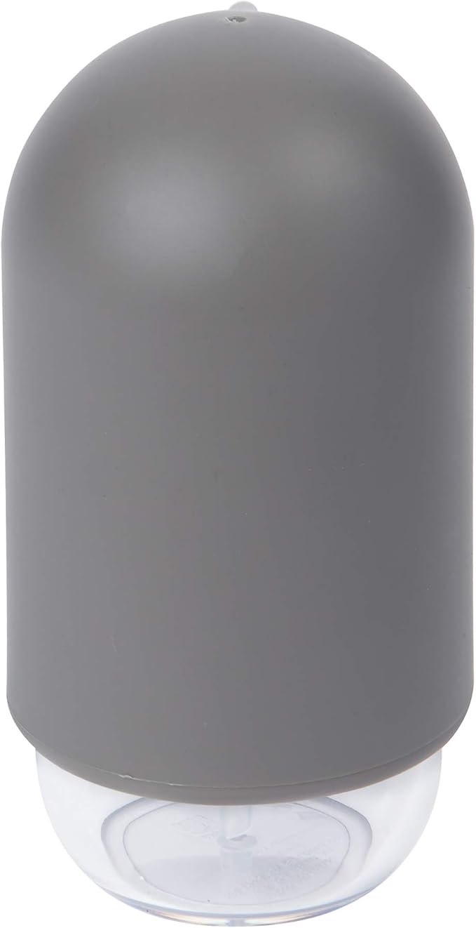 Umbra Touch Soap Dispenser Pump 13 oz (384 ml) Capacity for Liquid Soap or Hand Sanitizer, Easy to Refill, Grey