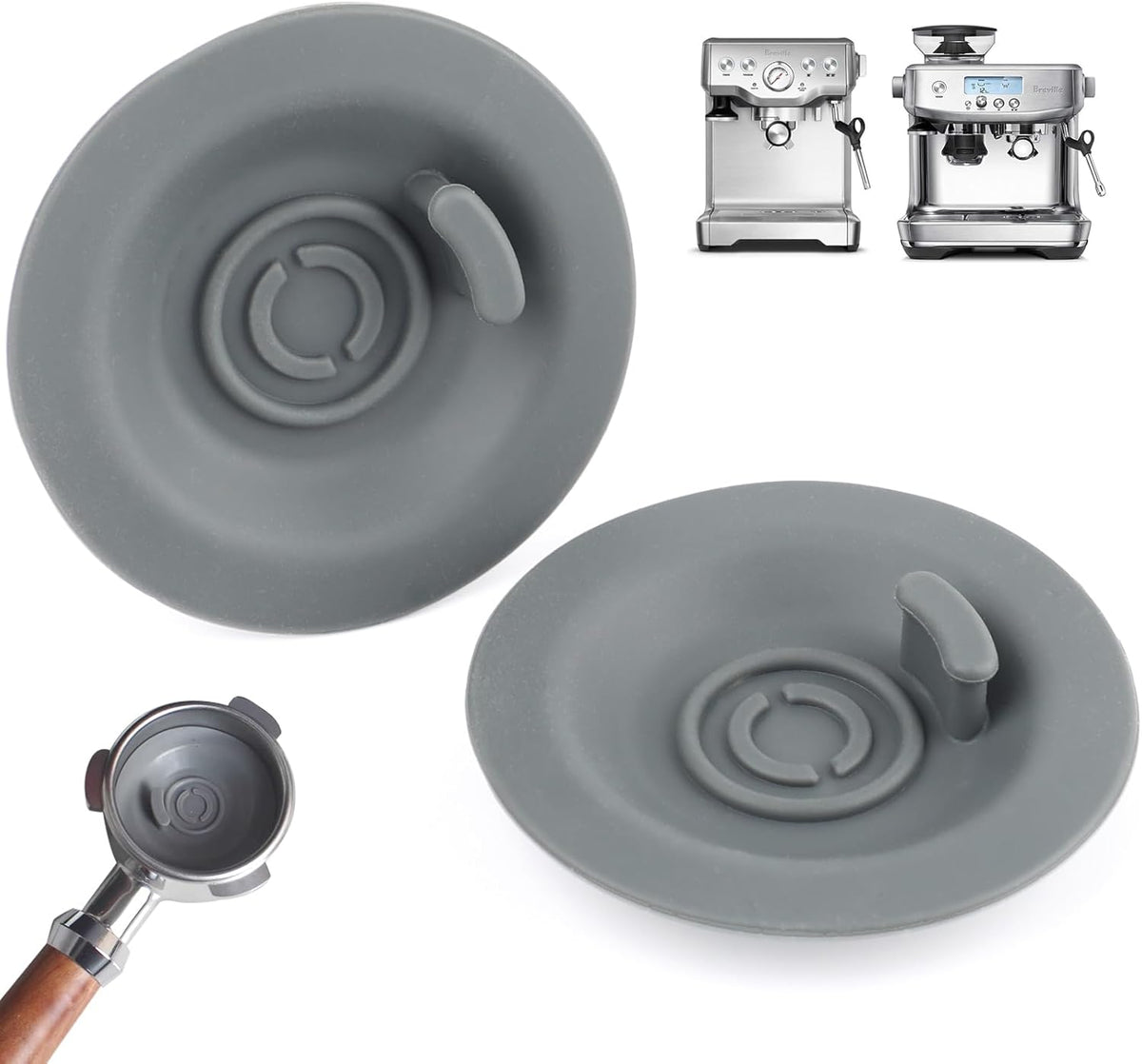 2Pack 54mm Espresso Backflush Cleaning Disc for Breville BES870XL/878/880/810BSS/840XL Machines
