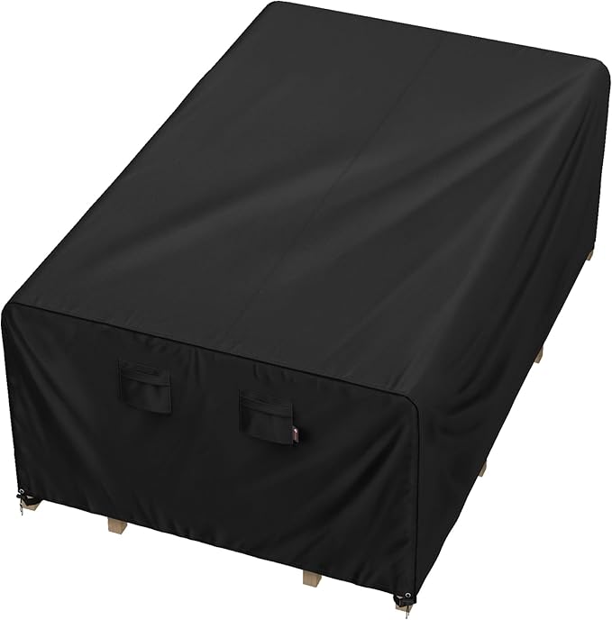iBirdie Outdoor Patio Furniture Set Covers 72 x 64 inch fit 5 x 6 ft, 60, 62 inch Wide, Waterproof Weatherproof Rectangular Cover, Heavy Duty 600D for Outside Dining Table and Chairs