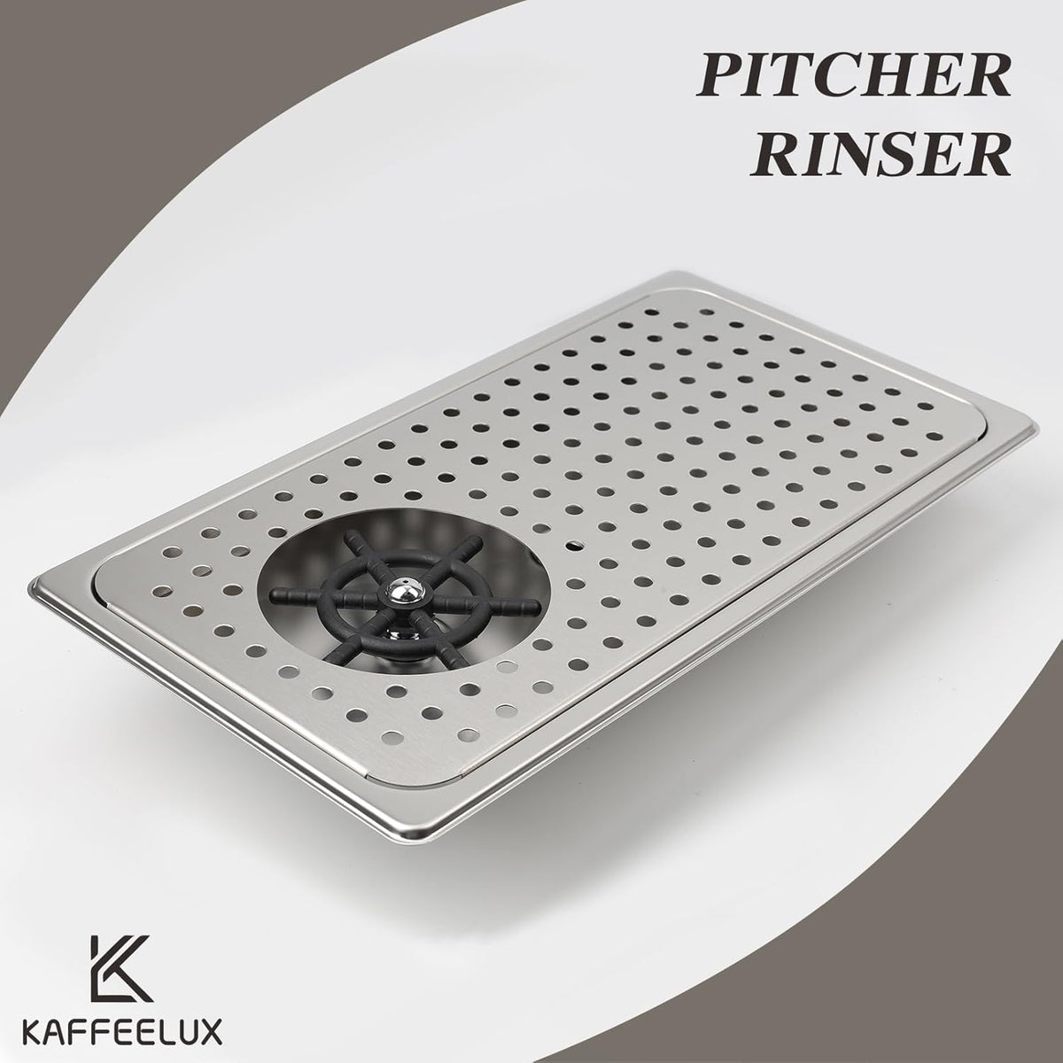 Pitcher Washer, Espresso Washer, Drainage and Drip Tray Stainless Steel Bar Glass Washer is The Sink
