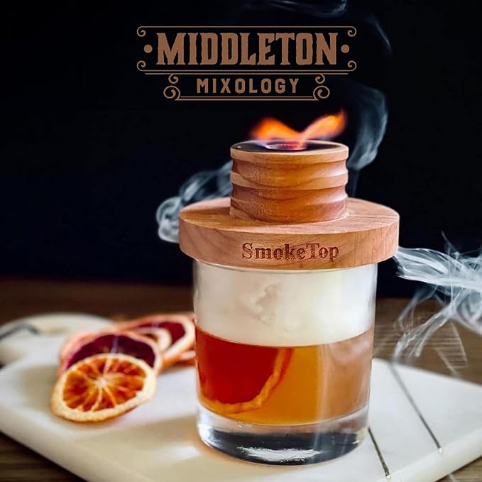SmokeTop 4oz Bag - Cocktail Smoker Chips for Old Fashioned Cocktails, Whiskey, & Bourbon - by Middleton Mixology Made in The USA (800 uses) (Cherry)