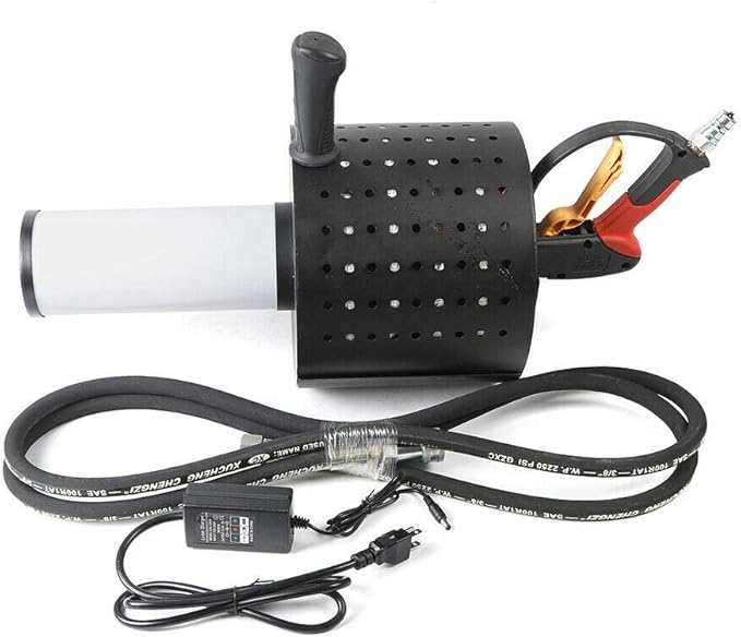 Handheld CO2 Cannon 7 Colors LED CO2 Confetti Gun Color-Changing Electric Confetti Cannon Machine CO2 DJ Smoke Gun 110V 20W for Stage Effect, Disco, Theater, Wedding, Party