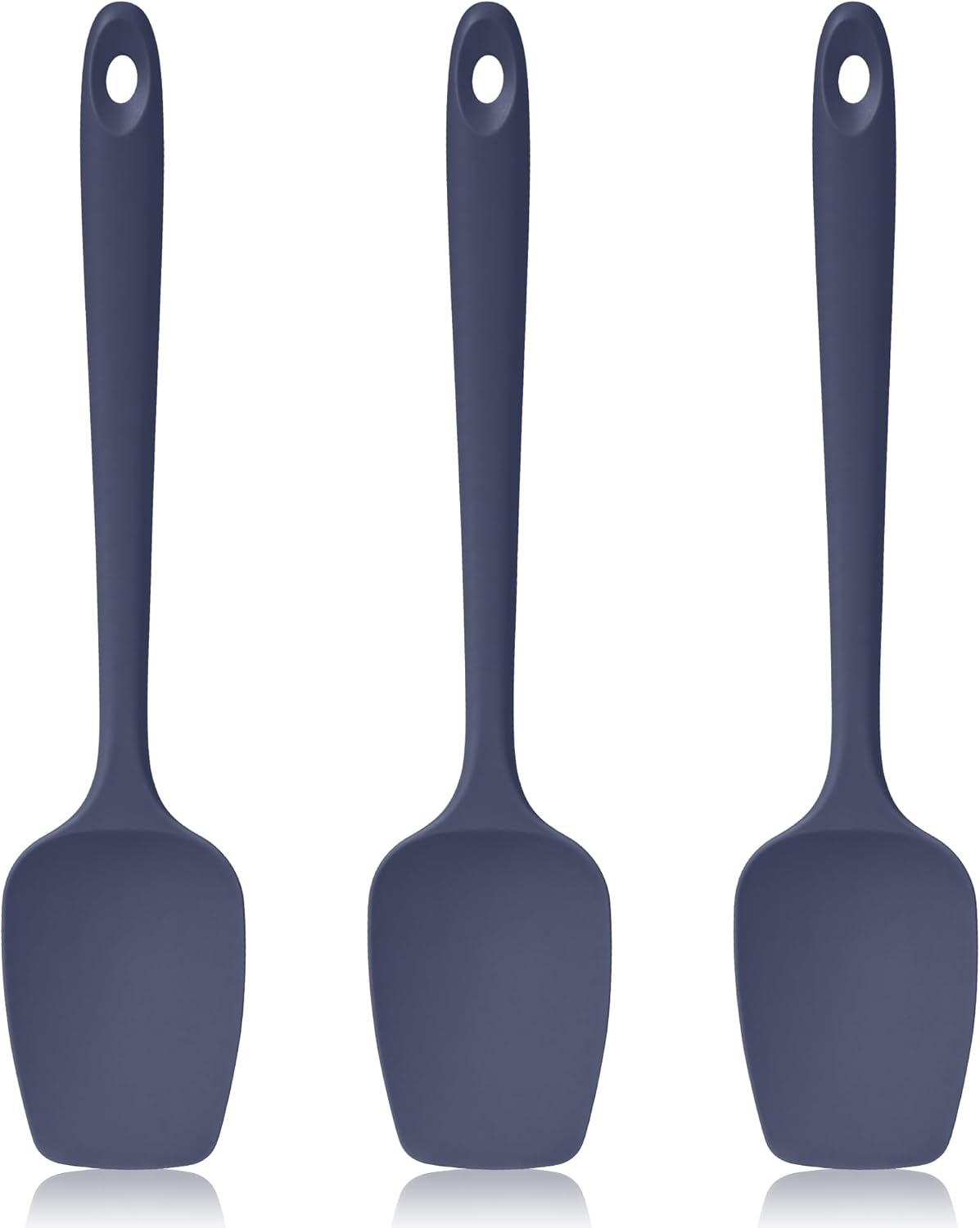 600ºF Heat Resistant Spatulas, High Heat Food Safe Semless Kitchen Silicone Spoon Spoonula Scraper Set for Cooking Baking Mixing Scraping Stirring