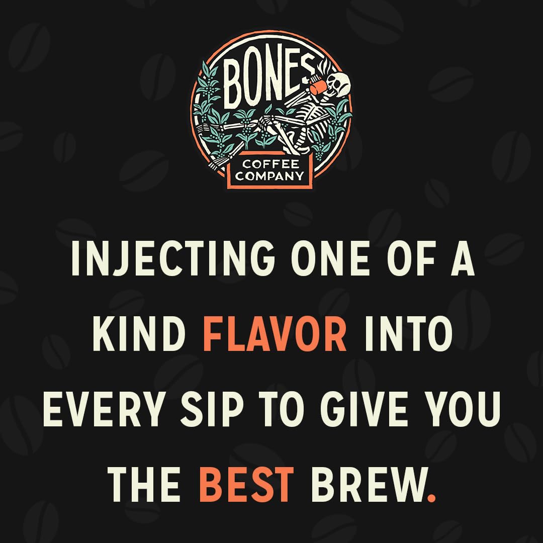 Bones Coffee Company The Nightmare Before Christmas Frog's Breath Flavored Coffee Beans, Medium Roast Ground Coffee Low Acid, Chocolate Mole Flavor (12 oz)