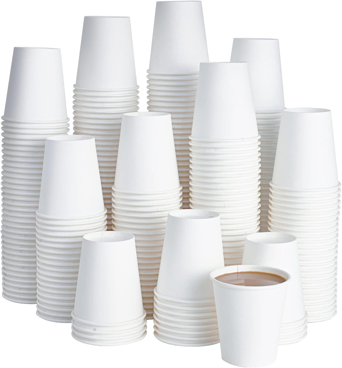 Litopak 500 Count 6 oz Paper Cups, Small Disposable Coffee Cups, Paper Espresso Cups, Hot Drinking Cups for Party, Picnic, Travel and Events