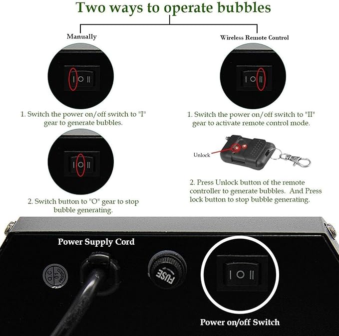 ATDAWN 1L High-Capacity Automatic Bubble Machine with 45ft Remote, Metal Blower for Wedding Party Birthday Indoor Outdoor Use