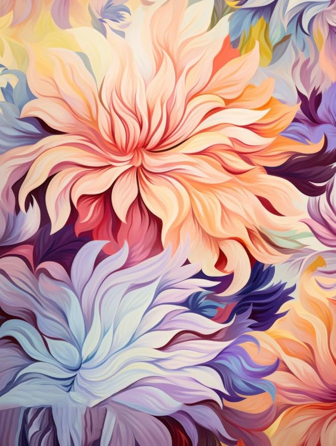 Waterproof Floral 2x3 Outdoor Rug Modern Vibrant Rugs for Balcony Patio Porch Garden Camping Pool Machine Washable Non Shed Outside Carpet Unique Easy Clean Flower Mat Lavender Peach
