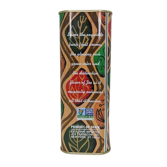 ZOE Extra Virgin Olive Oil, 1-Liter Tins (Pack of 2)