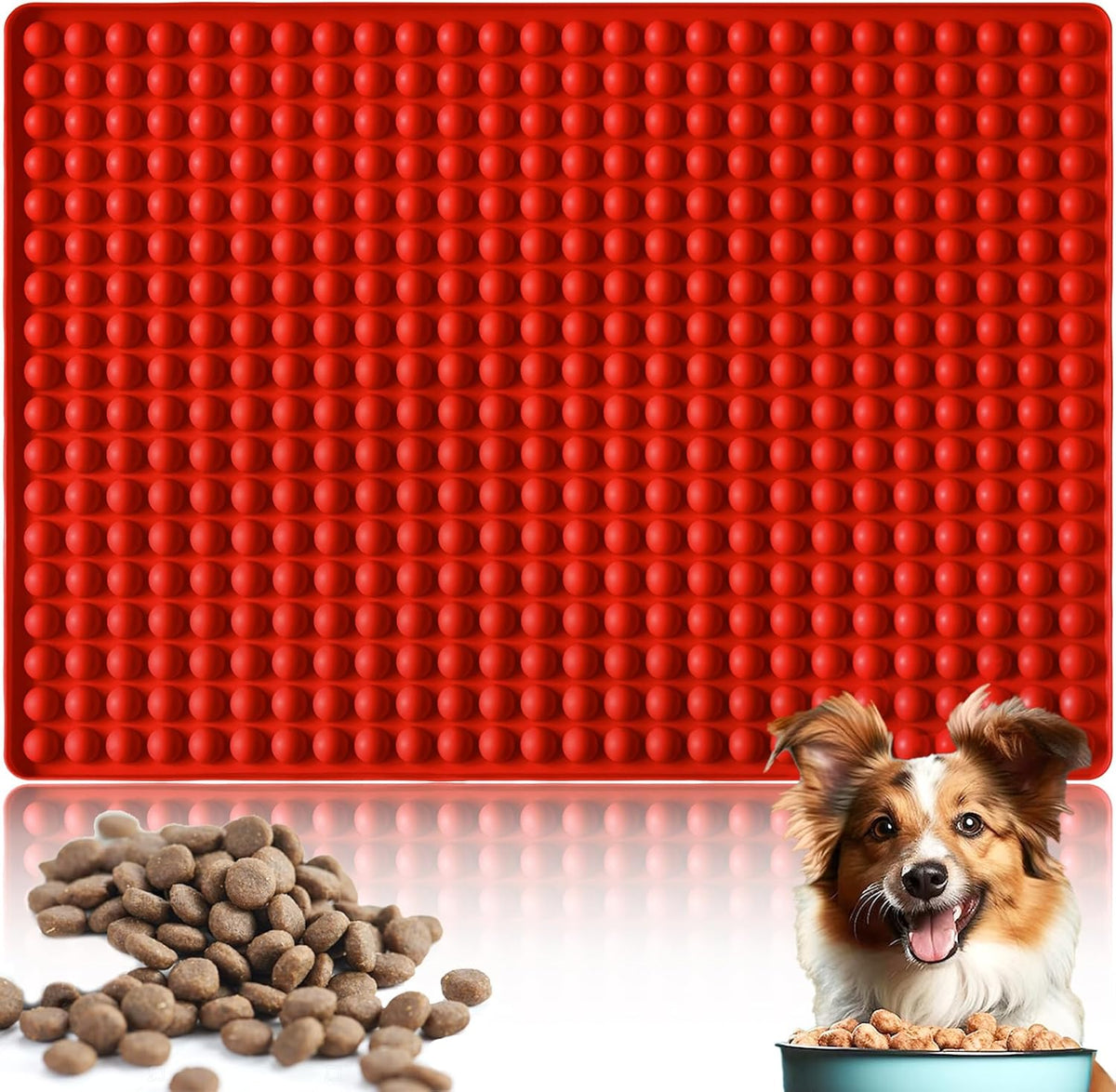 Hknmtt Silicone Mini Round Shape Molds, 468 Cavities Tiny Semi Sphere Baking Sheet Dog Treats Molds Candy Freezer Oven Safe Homemade Dog Treats Kit