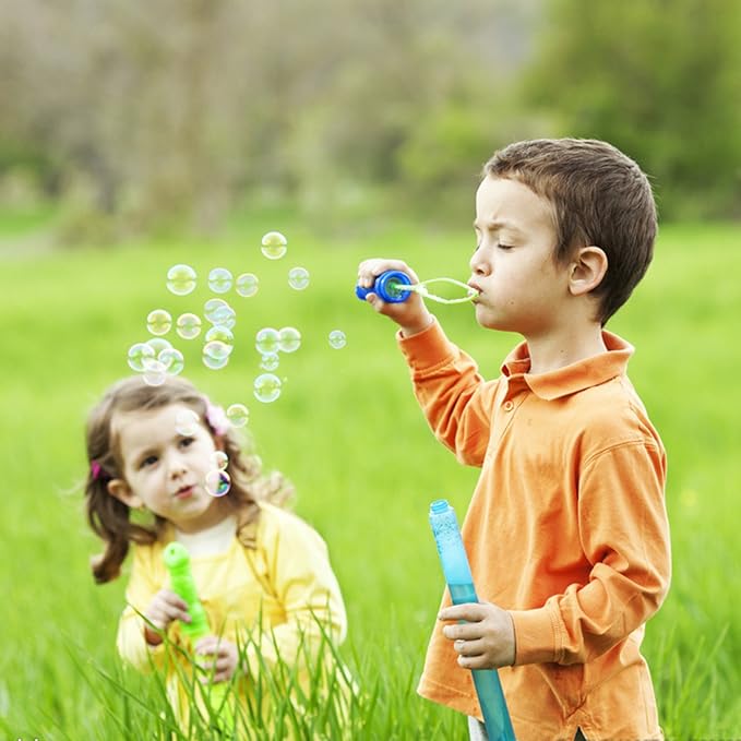 Bubble Wand, 14" Big Bubble Wand Set(14 Pack 7 Colour), Non-Toxic Smelless Bubble Toy for Kids Child Birthday Party Favor Wedding Summer Outdoor Activity Bathroom Bath Toys, by MAPIXO