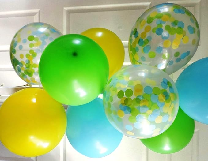 Green Confetti 1inch Tissue Paper Confetti 1.76 oz Circle Confetti for Filled Balloons or Table Party Decoration
