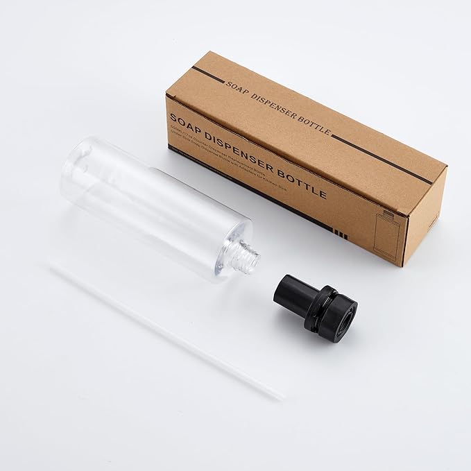 Updated Soap Dispenser Bottle for Kitchen Sink Bottle Replacement （500ML/17oz） DJS-ZYP-DJT-TM