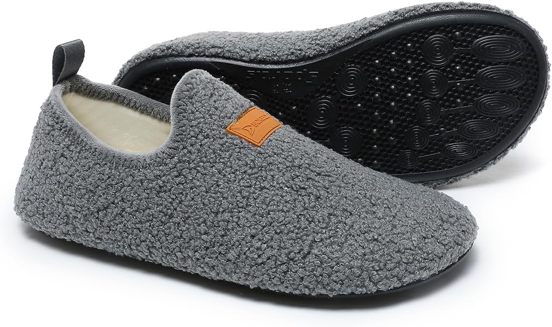 Adult Indoor House Slippers Socks Lightweight Non Slip Grip House Home Shoes for Women Men