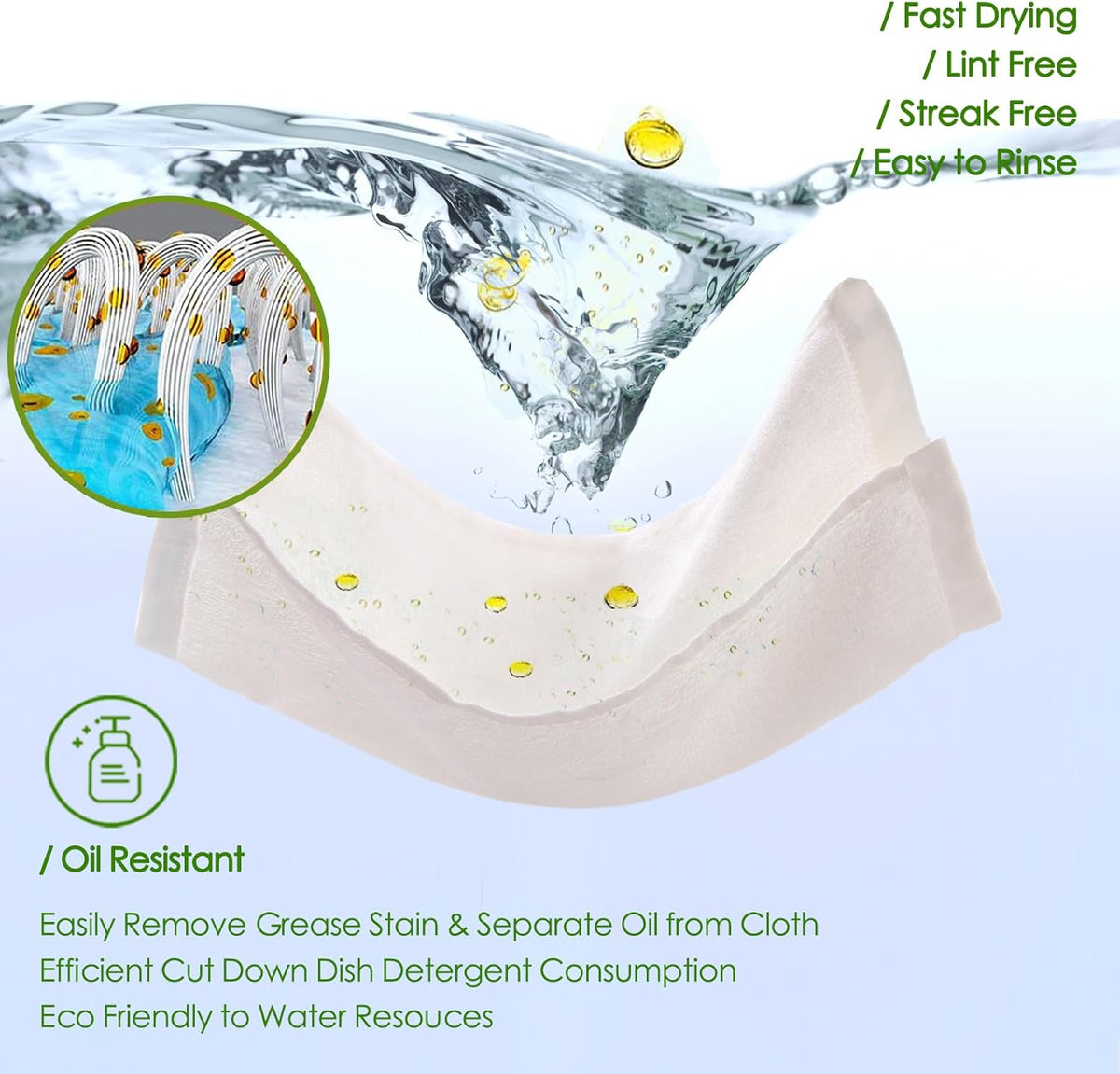JEFFSUN Dish Cloths 12 Pack, 10x14 inch Small Kitchen Washcloths, Lint Free Fast Dry Reusable Cleaning Cloth, Ultra Soft & Scratch Free Terry Dish Rag, Easy to Rinse Multicolor Dishcloths