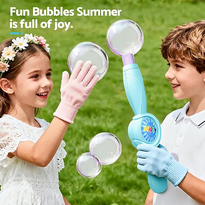 Fog Bubble Machine, Rechargeable Automatic Electric Bubble Machine, Magic Smoke Bubble Machine, Party Bubble Wand, Suitable for Bubble Fog Games at Parties, Beaches, and Summer