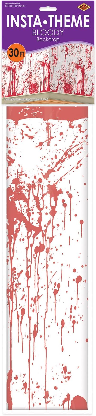 Beistle Bloody Wall Backdrop