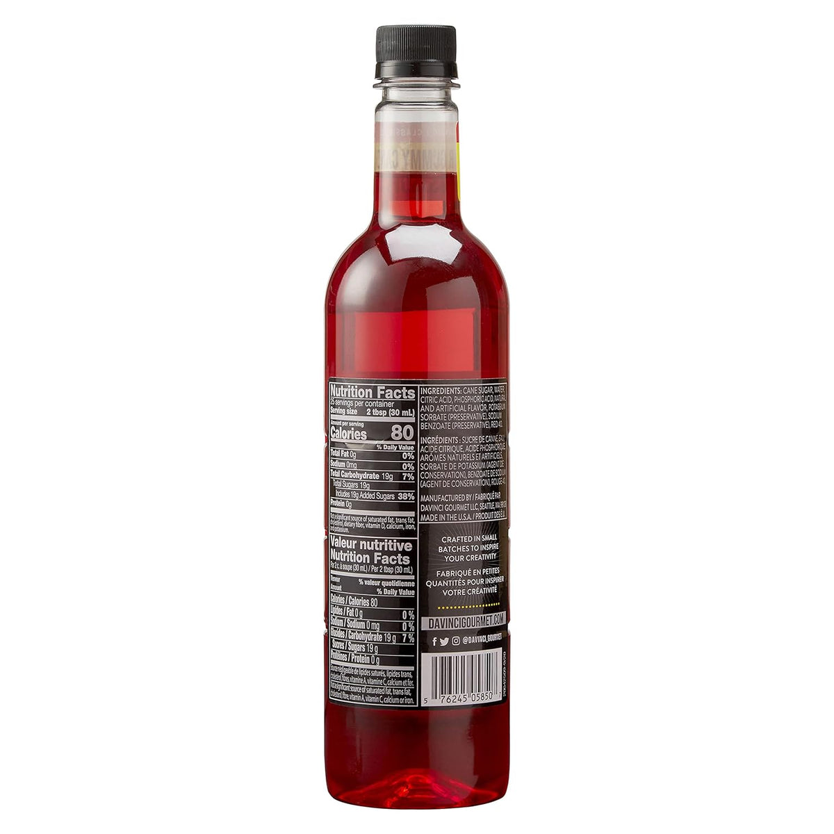 DaVinci Gourmet Sour Gummy Syrup, 25.4 Fluid Ounces