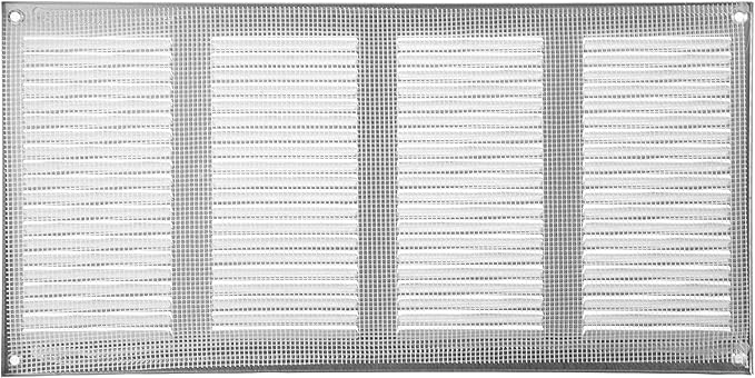 Vent Systems 16" x 8" Inch (Overall Dimensions) Pack of 5 - Galvanized - Air Vent Cover Metal Air Return Grill with Built-in Pest Guard Screen HVAC Vent Duct Cover for Home Improvement