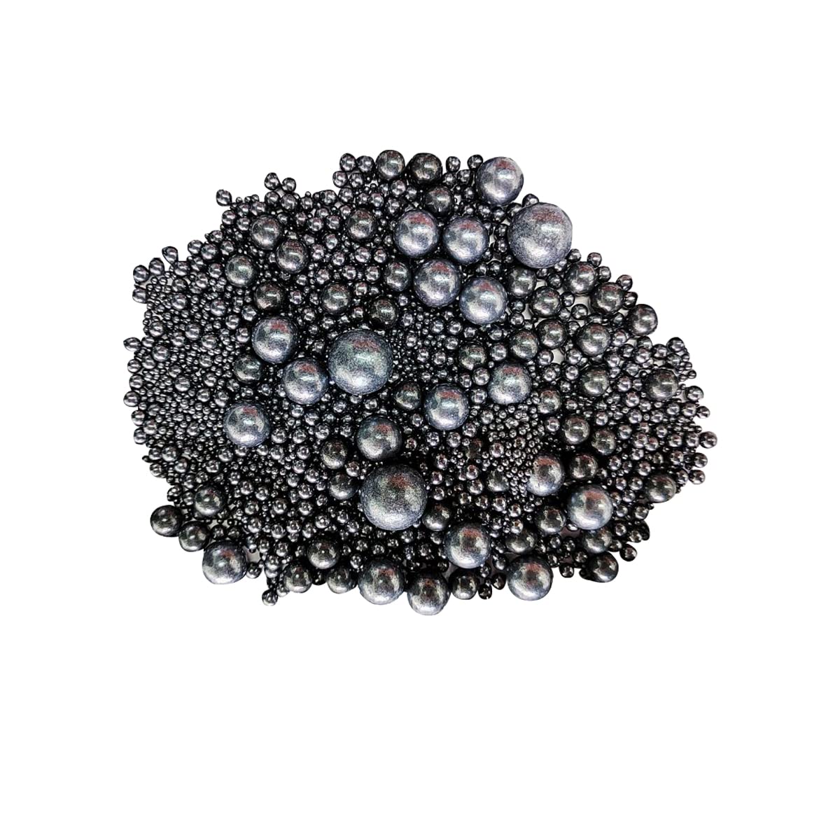 Edible Black Sugar Pearls Candy Sprinkles 120G/ 4.23Ounce Baking Cake Sprinkles Cupcake and Cake Topper Cookie Decorations Wedding Party Valentines