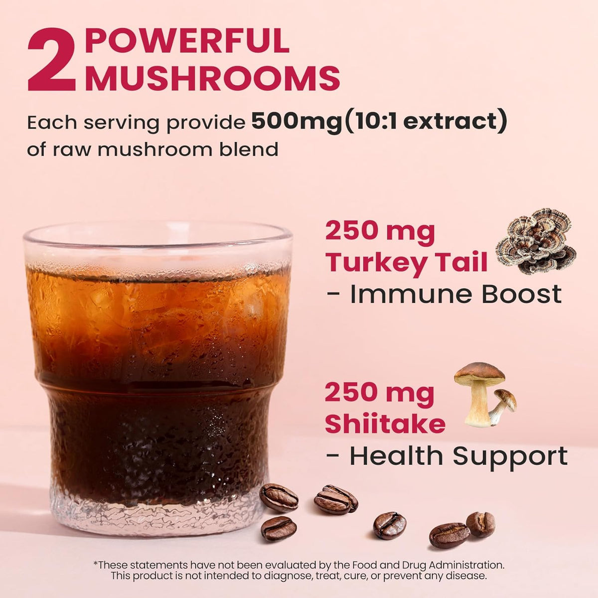 Venture Pal Slim Mushroom Coffee for Weight Loss, Instant Coffee with Berberine, Cinnamon, Yerba Mate, Turmeric, & More