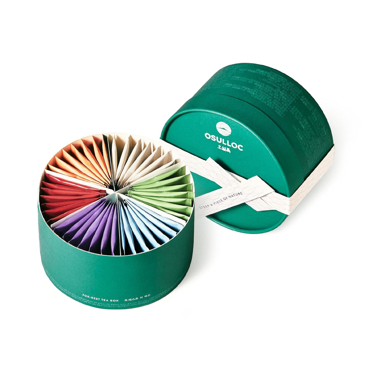 Osulloc For:rest Tea Box (36 Count, 6 Types x 6ea,) Exquisite & Unique Gift idea For Tea Lover, Variety Gift Box Sampler