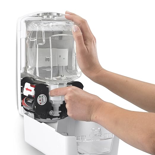 Gojo PROVON LTX-12 Touch-Free Foam Handwash Dispenser, Gray/White, for 1200 mL PROVON LTX-12 Hand Soap Refills (Pack of 1) - 1971-01