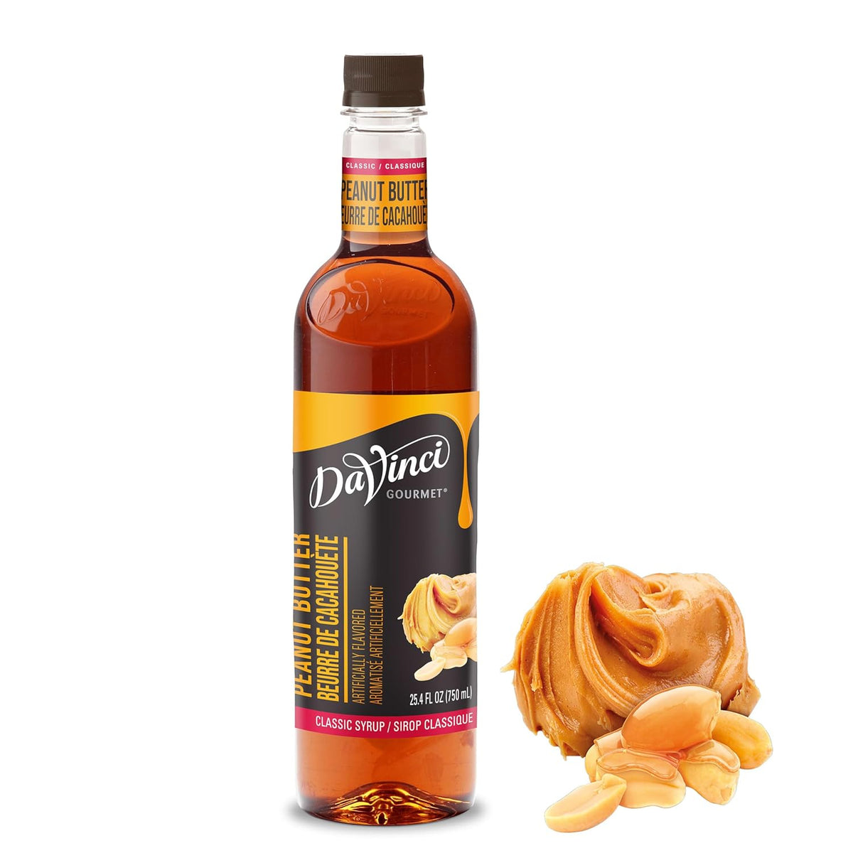 DaVinci Gourmet Classic Peanut Butter Syrup, 25.4 Fluid Ounces