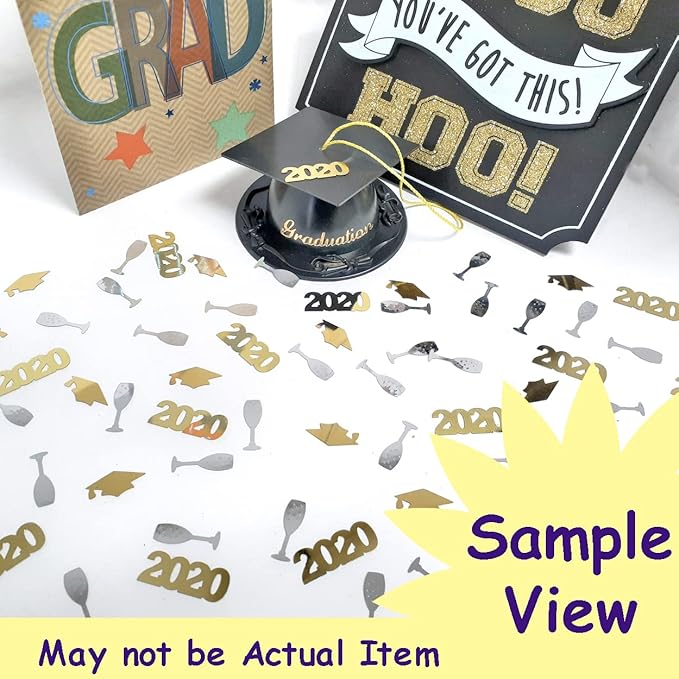 Confetti Year 2026 Black - 4 Half Oz Bags (2 oz) #7340 Q02