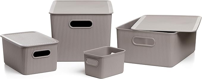 Tatay Large Multipurpose Sort Basket Holds 15 Liters, Taupe Brown, 29.4 X 38.5 X 16 7010303