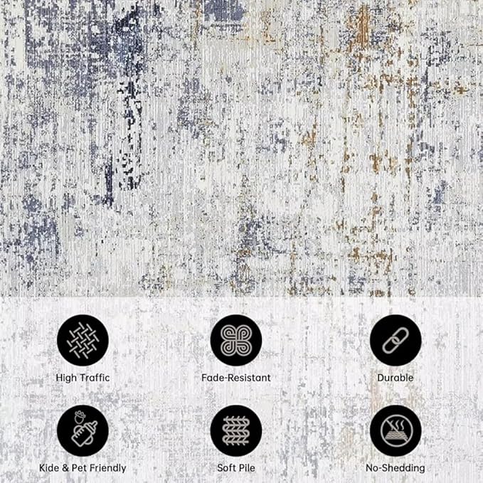 Large Floral Outdoor Rug for Patio Balcony Deck Camping Poolside Garden Machine Washable Waterproof Porch Backyard Outside Carpet 3x5 Orange Blue Pink Flower Mat Easy Clean