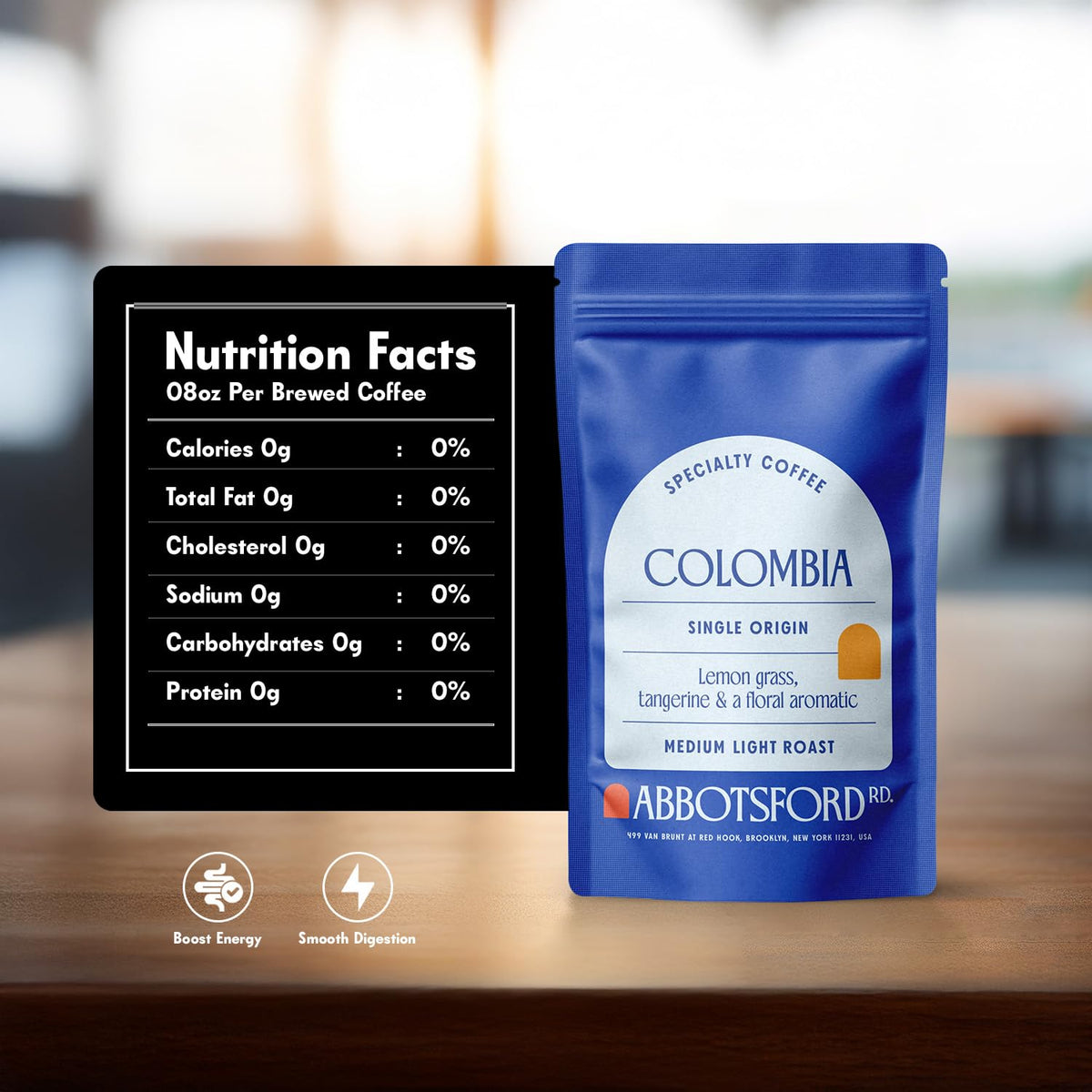 Colombia Ground Coffee, Single Origin Medium-Light Roast Coffee with Lemongrass, Tangerine & Floral Aromatic Notes, Colombian Specialty 12oz Bag