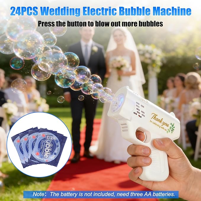 Wedding Bubbles Machine Party Set