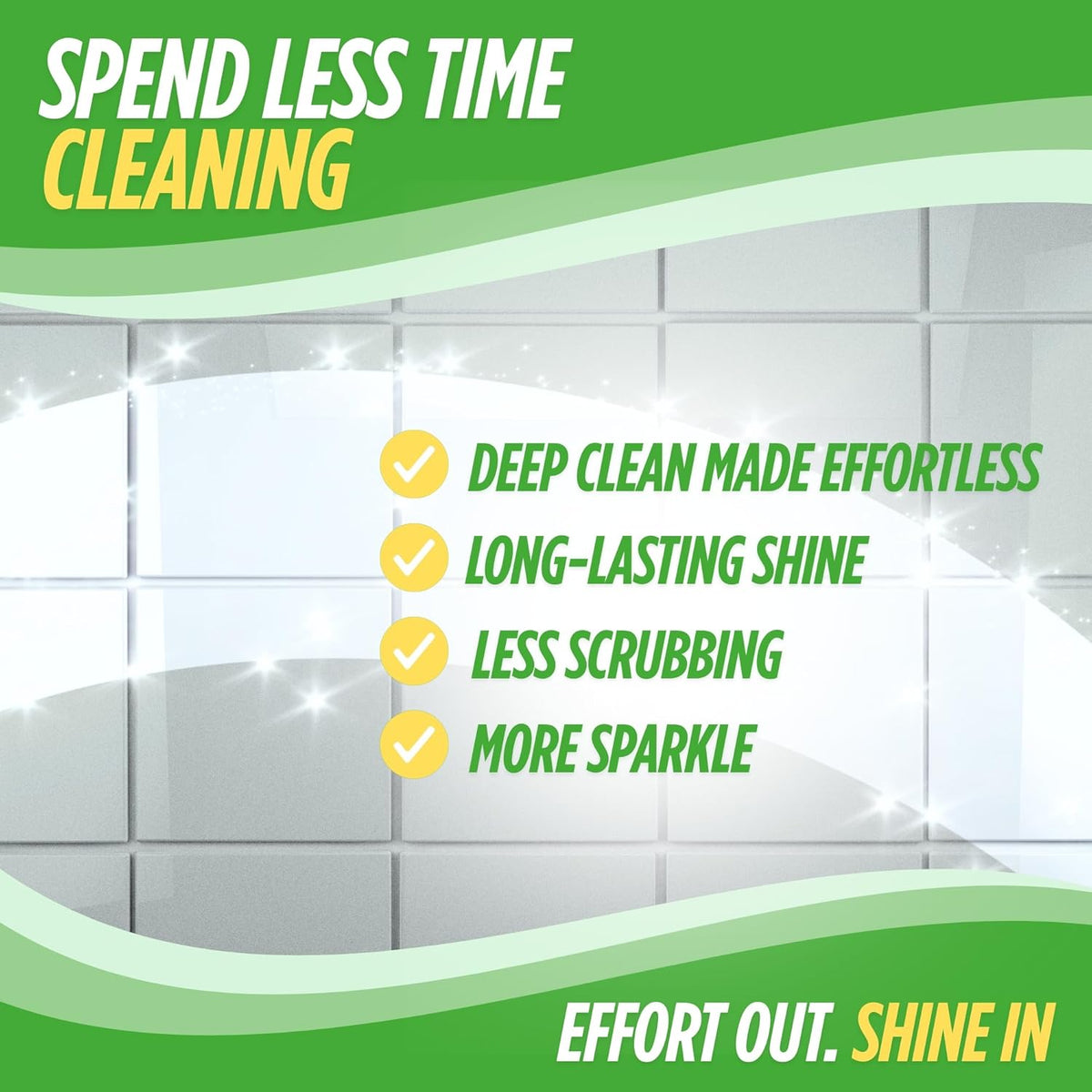 Oh Yuk Tub and Tile Cleaner – Concentrate Refill Makes 4 Bottles | Dissolves Soap Scum and Grime | Use on Tubs, Tile, and Shower Walls | Biodegradable, Vegan, Cruelty-Free | Made in USA
