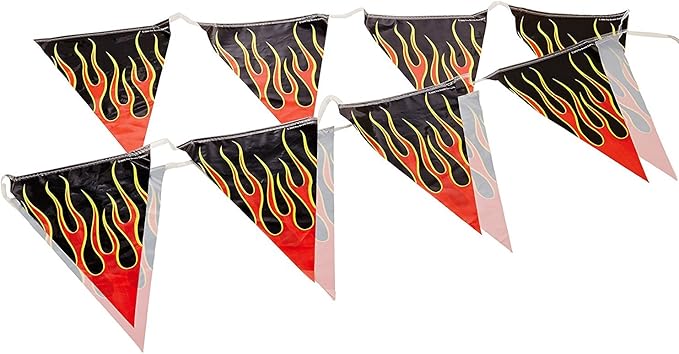Flame Pennant Banner Party Accessory (1 count) (1/Pkg)