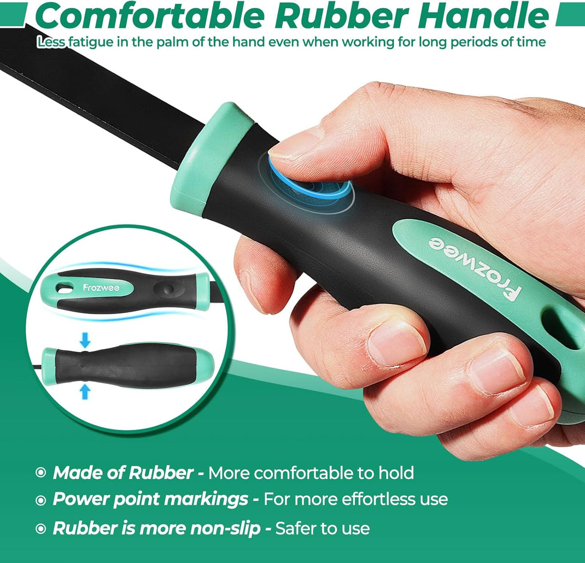2PCS Carbide Scraper Set(1-1/4 inch & 5/8 inch),Super Gasket Scraper with Durable Tungsten Tip for Remove Gaskets