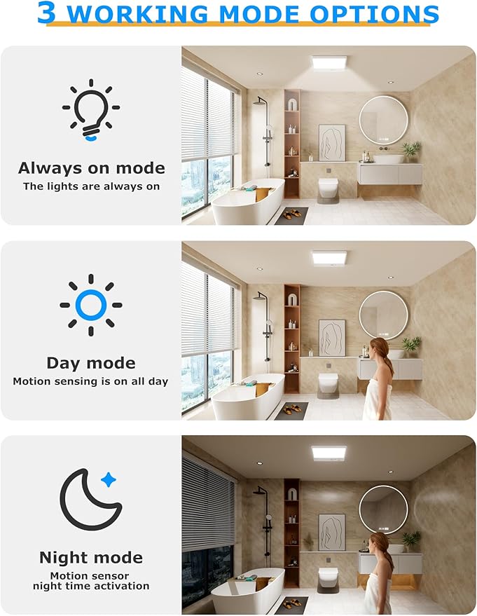 Rechargeable Motion Sensor Light Indoor with Remote,Closet Lights Motion sensored,Magnetic Wireless Ceiling Light , 12000mAh Battery Operated Ceiling Light Wireless for Shed Bathroom Garage -2pack