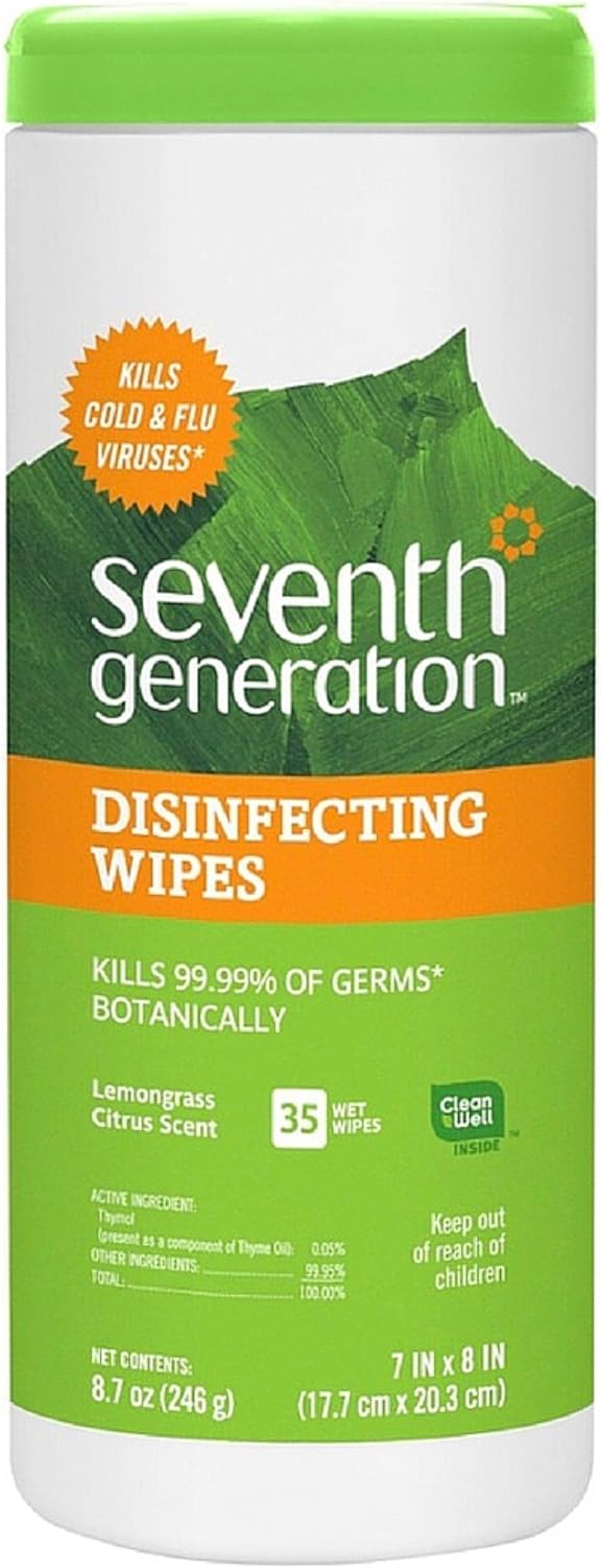 Seventh Generation Disinfecting Multi-Surface Wipes 35 ea (Pack of 11)