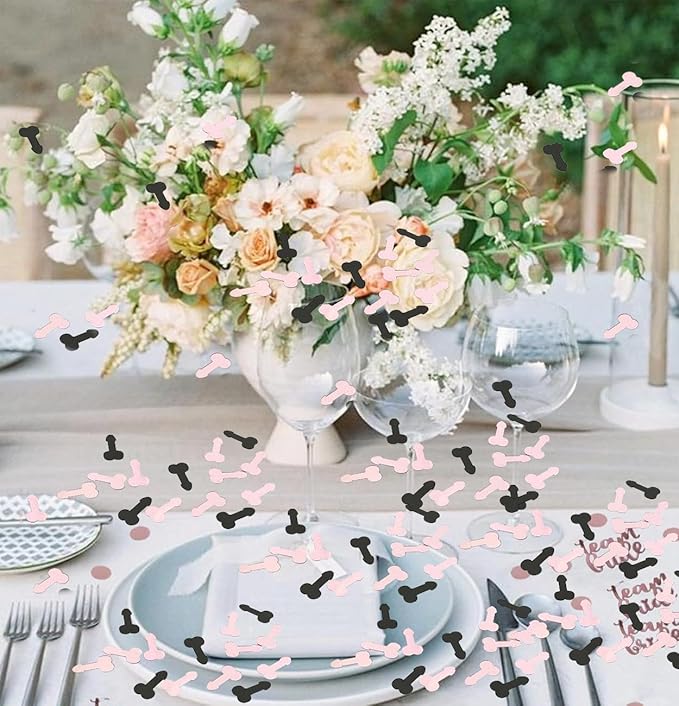 1 Pack Colorful Glitter BACHELORETTE Party Confetti Favor Sprinkle Table Decoration for Cannon Celebration Wedding Engagement Supplies Y8 Set Q41