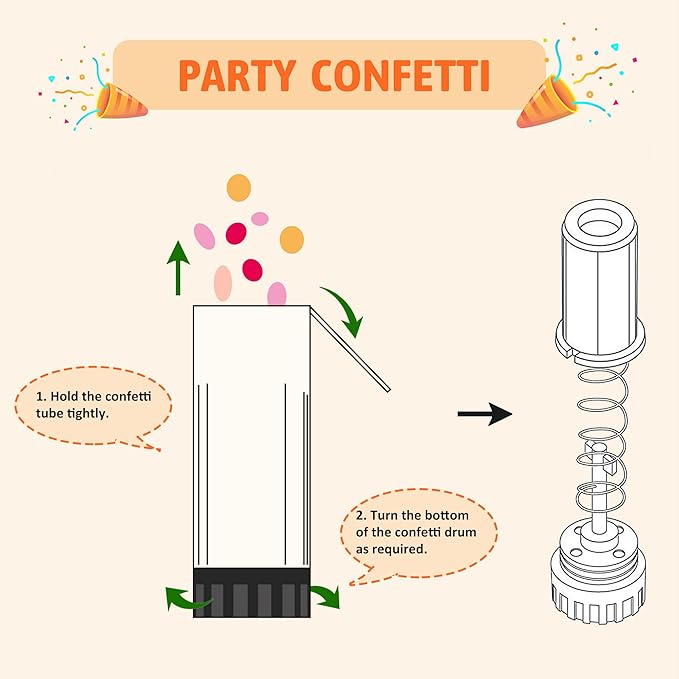 30 PCS Colorful Party Confetti Poppers with Box for Wedding Birthday Graduation Baby Shower Anniversary Christmas New Year's Party Supplies (Colorful Thread)