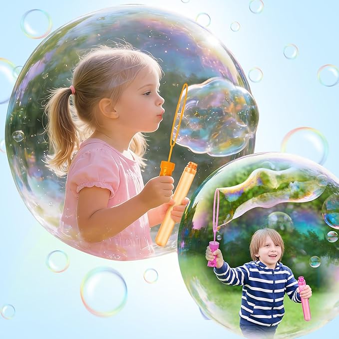 84PCS Bubble Wands for Kids,Bulk Bubble Wand for Kids Party Favor, Bubble Maker for Party Favor,Birthday,Goodie Bags, Wedding, Carnival Prizes, Summer Outdoor Toy Gifts, Assortment 6 Colors