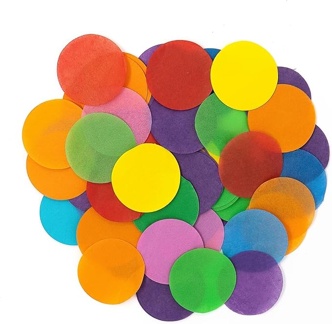 Ultimate Confetti, Multicolor Biodegradable Confetti Circles 2"- Flame-Resistant and Slow-Falling Round Tissue Paper Confetti for Cannon and Launcher use – Best for Celebrations - 1 lb, 16 oz
