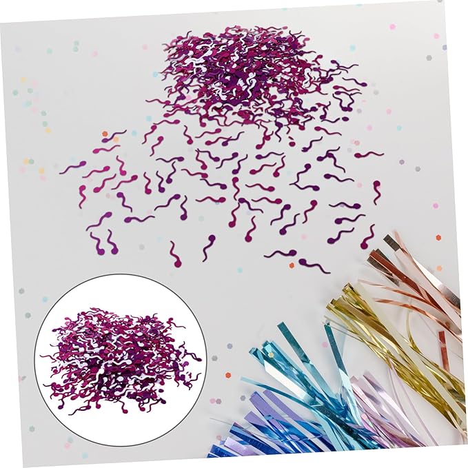 jojofuny 1set Glittering Confetti Decoration of Colorful Party Ornament for Weddings Anniversaries and Themed Celebrations for Creating Lively Atmosphere