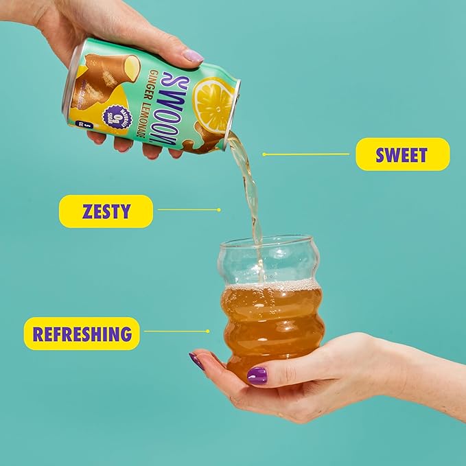 Swoon Ginger Lemonade - Sugar Free Lemonade, Low Carb, Keto & Paleo-Friendly, Gluten-Free