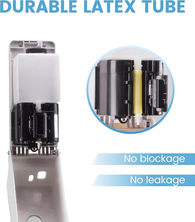 Automatic Wall-Mounted Soap Dispenser 27 oz (800 ml) Refillable Soap Dispenser for Kitchens, Offices, Hotels, and Restaurants