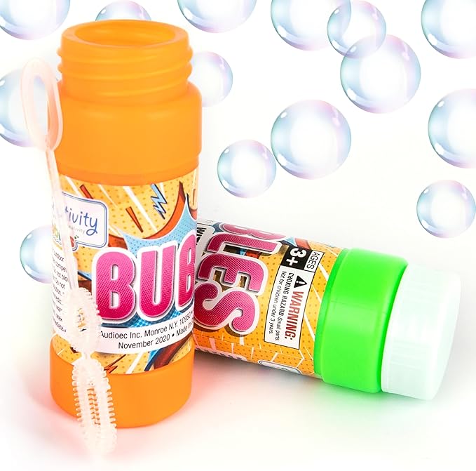 ArtCreativity 48 Pack Bubble Bottles with Wand - Bubbles for Kids Bulk Party Favors, Outdoor Summer Toys, Birthday Goodie Bag Fillers, Bulk Bubbles for Kids in Assorted Colors