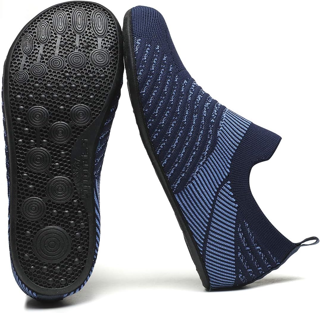 Adult Indoor House Slippers Socks Lightweight Non Slip Grip House Home Shoes for Women Men
